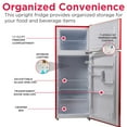 thumbnail image 5 of Frigidaire 7.5 Cu Ft. Retro Refrigerator, Top Mount Compact Fridge, Red, 5 of 13