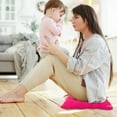 thumbnail image 4 of iMounTEK 4Pcs Chair Cushion Pads, Tie On Square Sitting Soft Mats for Home Office Car Sitting Travel, Rose Red,  15.75x15.75x2.37in, 4 of 10