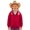 #A03-Red, variant on Abcomgle Girls Zip Up Sweatshirt 10-12 Lightweight Full-Zip Jacket for Kids Cute Solid Jacket Sweatshirt Girl Casual Winter Hooded Hoodies for Teen Girls with Pockets