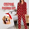 thumbnail image 2 of Modifier Cadeau Ensemble de Pyjamas Personnalisés pour Animaux avec Nom Photo Visage Drôle Pyjamas pour Femmes Cadeaux pour Famille Noël Pjs, 2 of 7