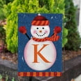 thumbnail image 2 of America Forever Winter Monogram Letter K Garden Flag, Snowman Garden Décor, Vertical Double Sided 12.5 x 18 inches Merry Christmas Snowflake Winter Holiday Seasonal Flags for Outdoor Decoration, 2 of 4