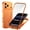 Orange, variant on Ultra Slim Case Compatible with iPhone 16 Pro, Stylish Aluminum Alloy Metal Magnetic Front Back Cover, Built-in Screen Protector, Luxury Shockproof Drop Protective Phone Case, Blue