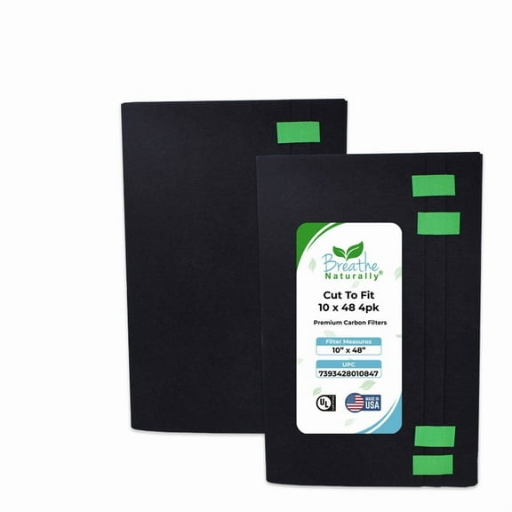Cut to Fit Carbon Filters - 10x48 4pk
