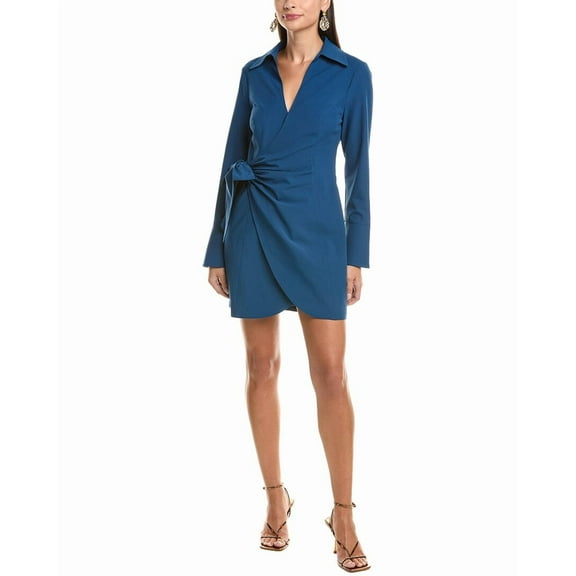 Cinq à Sept womens Hunter Wrap Dress, 12, Blue