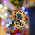 thumbnail image 5 of Meggemo 26 Letter Building Vehicle Christmas Ornaments Decorative Hanging Pendants for Christmas Tree Decoration Holiday Home, 5 of 5
