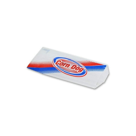 Corn Dog Bag  Grease Resistant Paper  Stock Printed Design  Packed 1000 Bags Per Box