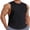 Black, variant on COOFANDY Workout Shirts for Men Sleeveless Cut Off Cotton Shirt Training Athletic Regular Fit Summer Tank Tops