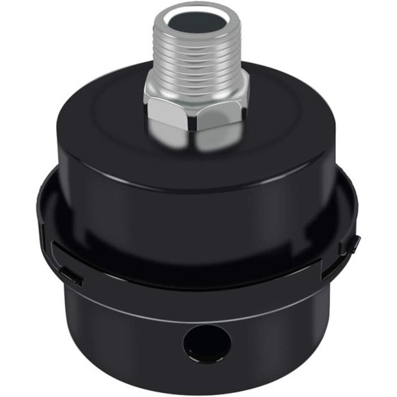 Air Compressor Silencer, Metal Silencer Muffler Suction Filter Silencer, Air Compressor Filter Replacement Parts, Air Compressor Silencer Accessories with 3/8" Thread (3/8 PT 16mm)