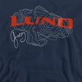thumbnail image 2 of Lund Fish Finder Logo Adult Pull-Over Hoodie, Navy, Small, 2 of 4