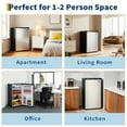 thumbnail image 4 of 4.5 Cu.Ft. Single Door Compact Refrigerator with Freezer - Removable Glass Shelf, Perfect for Homes, Offices, Dorms, 4 of 8