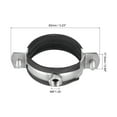 thumbnail image 3 of Uxcell 2" (50mm) ID Iron Wall Ceiling Mount Adjustable Pipe Bracket Clamp 10 Pack, 3 of 6