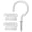 White, variant on Minzimin Ceiling Hooks – Screw Hooks – 1-1/2 Inches Cup Hooks – Screw-in Hooks – 20 Pack