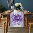 thumbnail image 2 of Eucalyptus Purple Table Runner - 108 Inch Long, Kitchen Dining Table Runner Dresser Scarves, Stripes Bottle Flower Cactus Plant Farmhouse Decor for Coffee Tables Wedding Party Banquet, 2 of 8