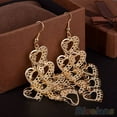 thumbnail image 3 of Opolski Women's Fashion Hollow Multilayer Sweet Heart Dangle Hook Long Earrings Jewelry, 3 of 4