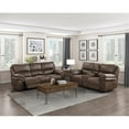 thumbnail image 2 of Lexicon Proctor 2-Piece Microfiber Upholstery Power Reclining Sofa Set in Brown, 2 of 14