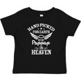 thumbnail image 3 of Inktastic Handpicked for Earth by My Pappap in Heaven with Angel Wings Boys or Girls Baby T-Shirt, 3 of 5