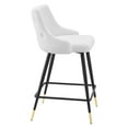 thumbnail image 5 of Modway Adorn Performance Velvet Counter Stool Set of 2 in White, 5 of 5