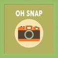 thumbnail image 1 of Great Art Now OH SNAP Camera Green by Color Me Happy, Framed Wall Art, 14W x 14H, 1 of 3