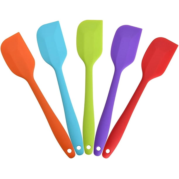 Juego De 2 Mini Espátulas Pequeñas Para Servir Brownie De Silicona Antiadherente Flexible, Para Cocinar, Hornear Y Voltear Huevos