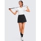 thumbnail image 3 of Falda CRZ YOGA Mini Short Deportivo de Golf con Cintura Alta y Forro Negra Talla S, 3 of 8