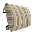 thumbnail image 1 of Stripes Lumbar Pillow, Colorful Pattern with Pastel Colored Bands Vertically Aligned Abstract Illustration, Soft Back Cushion Office Chairs with Adjustable Straps, 14" x 13", Multicolor, by Ambesonne, 1 of 7
