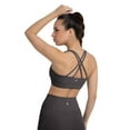 thumbnail image 5 of YITTY Active Women's and Women's Plus UltraLuxe Strappy Medium Impact Bra, Athleisure, 4-Way-Stretch, Sizes XS-4X, 5 of 6