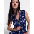 thumbnail image 5 of Scenario Women's Smocked Sleeveless Button Front Top, Sizes XS-XXXL, 5 of 6