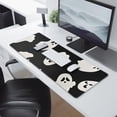 thumbnail image 2 of Long Mouse Pads for Desk,Black Halloween Ghost Silhouettes Desk Mats on Top Of Desks, Desk Mouse Pad Extra Large with 3mm Non-Slip Base and Stitched Edge for Gaming,Office,Work,Home 31.5"x11.8", 2 of 6