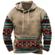 thumbnail image 5 of Sudadera con capucha de estilo tribal vintage para hombre, sudadera holgada informal para primavera y otoño, ropa de calle a la moda, tops de gran tamaño, 5 of 5