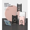 thumbnail image 5 of Ringke Universal Ring Slot Card Holder [Onyx Black] Slim Hard Premium Phone Wallet Attachment, 5 of 8