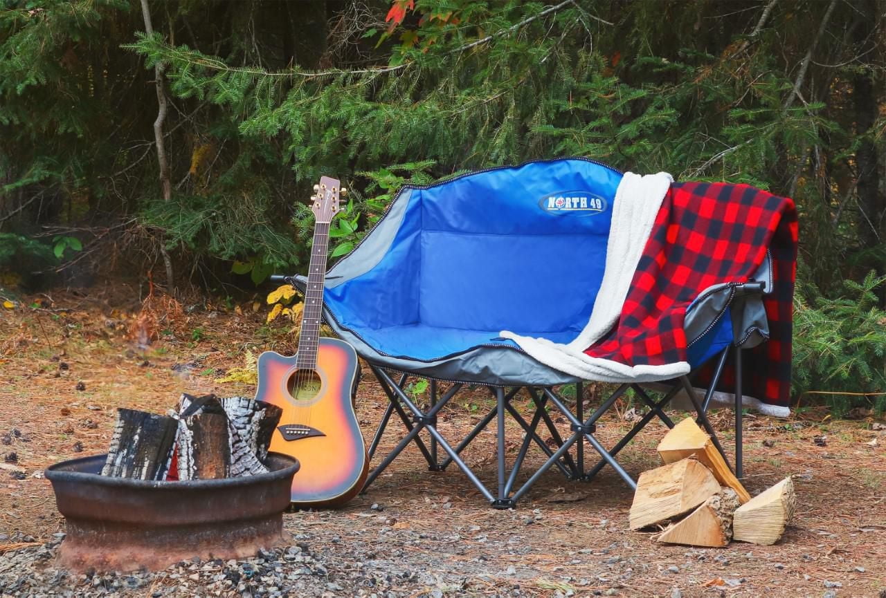 North 49 Deluxe Camping Chair - Folding Loveseat