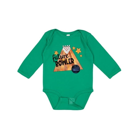 

Inktastic Future Bowler Bowling Ball and Pins Gift Baby Boy or Baby Girl Long Sleeve Bodysuit