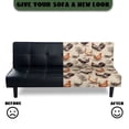 thumbnail image 5 of SCRAWLGOD Rooster Hen Print Armless Sofa Cover Anti Scratch Stretch Sofa Cover Washable 1 Piece Couch Slipcover for Living Room Decorative, 5 of 9