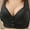 Black bras, variant on Womens Plus Size Bras Full Coverage Front Closure Wirefree Comfort Underwear Bra Ladies Compression Wireless Push up Bralettes