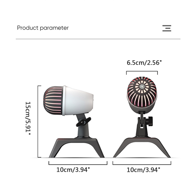 Microphone with Tripod Stand for Birthday Recording and Streaming Conference