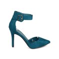 thumbnail image 2 of New Women Breckelles Isabel-31W Faux Suede Pointy Toe d'Orsay Ankle Strap Pump, 2 of 5