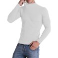 thumbnail image 3 of ANYFIT WEAR Men's Fleece Lined Mock Turtleneck Long Sleeve T Shirt Undershirt Top Thermal Pullover Sweater For Cold Weather, 3 of 7