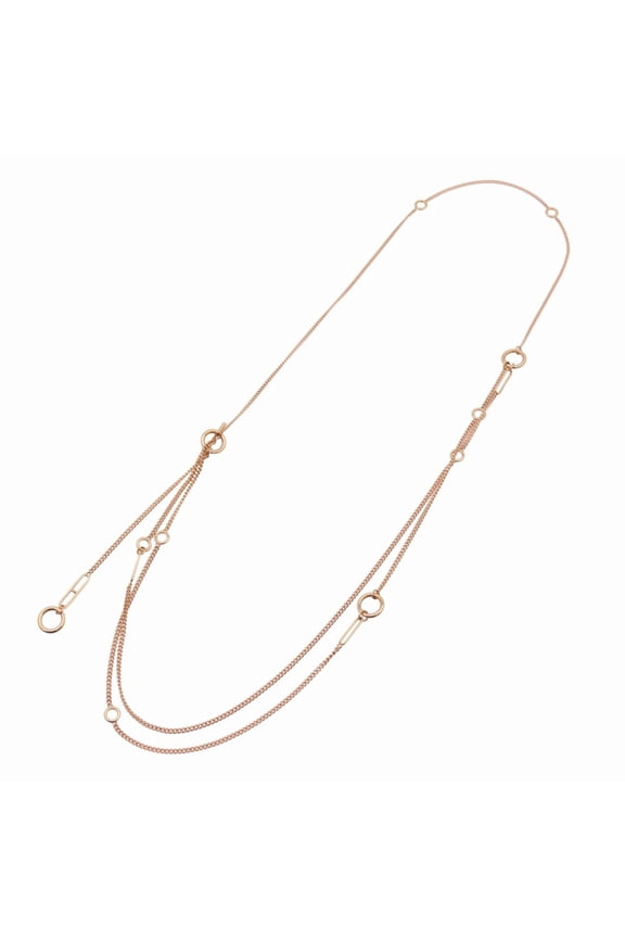 Pre-Owned Hermes Herms Echapp KL8PG Long Necklace 750 Pink Gold 35.3g... (Good)