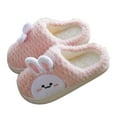 thumbnail image 3 of Yindaity Boys Slippers Baby Girl's Soft Plush Slippers Cartoon Warm Winter House Shoes(RD2,10), 3 of 7