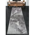thumbnail image 3 of Logan Dark Grey Brown Cream Rustic Marble Design Modern Contemporary Area Rug Runner Tapis For Living Room BedRoom Hallway Dining Size 3x5 3x10 4 by 6 5x7 6x9 8x10 9x12, 3 of 11