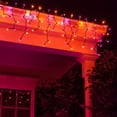 thumbnail image 4 of Kringle Traditions Halloween Purple Orange Outdoor Mini Icicle Light 150 Lights, 4 of 8
