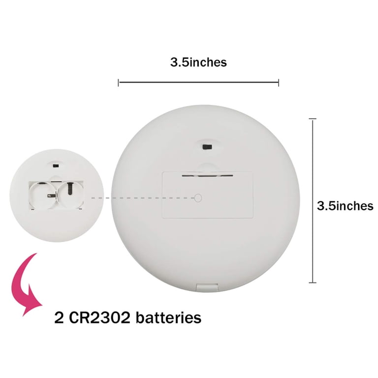 LED Lighted Compact Mirror, 1x/10x Magnification, White photo 5
