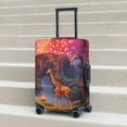 thumbnail image 6 of Fuzoiu Lantern Giraffes Magical Forest Print Suitcase Cover,Washable Luggage Covers for Suitcase,Elastic Luggage Protector Cover,Scratch Resistant Travel Suitcase Covers-X-Large, 6 of 7