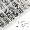 thumbnail image 4 of Eyeglasses Repair Kit, 1100Pcs Tiny Screws Stainless Steel Set with Micro Screwdriver Tweezer for Glasses, Sunglasses, Watch Repair, 4 of 7