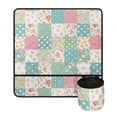 thumbnail image 2 of HELLHERO Floral Patchwork Design Sewing Machine Pad Organizer with Storage Cylinder Scratches Proof to Keep Sewing Accessories for Friend Family Gift Sewing Classes, 2 of 5