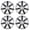 Silver & Mould Texture, variant on 4Pcs 16 inch Universal Hubcaps Wheel Rim Cover Replacement,Snap on Car Truck SUV,ABS&PC Material,Matte Black Painted & Mold Texture