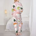 thumbnail image 6 of Goofa Cute Sushi Printed Women’s 2 Piece Pajama Set Super,Pajamas Women's Long Sleeve Sleepwear Soft Button Down Loungewear Pjs Lounge Set Nightwear-XX-Large, 6 of 9
