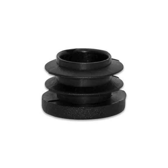 Flyshop 7/8", 22mm Round Plastic Pipe Plug Tubing End Caps, Floor Protectors, Hole Plugs Tube Inserts, Lamellar Plugs, Chair Glide Sliders for Chair Leg and Pipe, Black, 16 Pcs