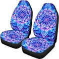 thumbnail image 5 of Pzuqiu Blue Mandala Car Seat Cover Full Set Automotive Cover Accessories Washable Easy to Install Seat Protectors Universal Automotive Vehicle Seat Cover Universal Fit Most Sedans, Blue, 5 of 7