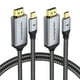 thumbnail image 1 of Cable USB C a HDMI WARRKY 4K 60 Hz, 1 m, paquete de 2 unidades para iPhone Mac, 1 of 9